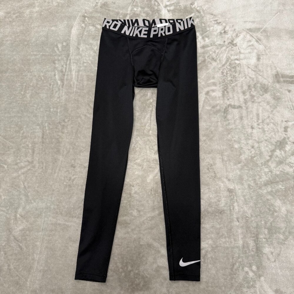 Nike Pro Dri-FIT Men's Black Compression Leggings Athletic Tights Size Small